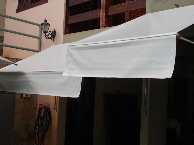 Toldo reto com babado reto
